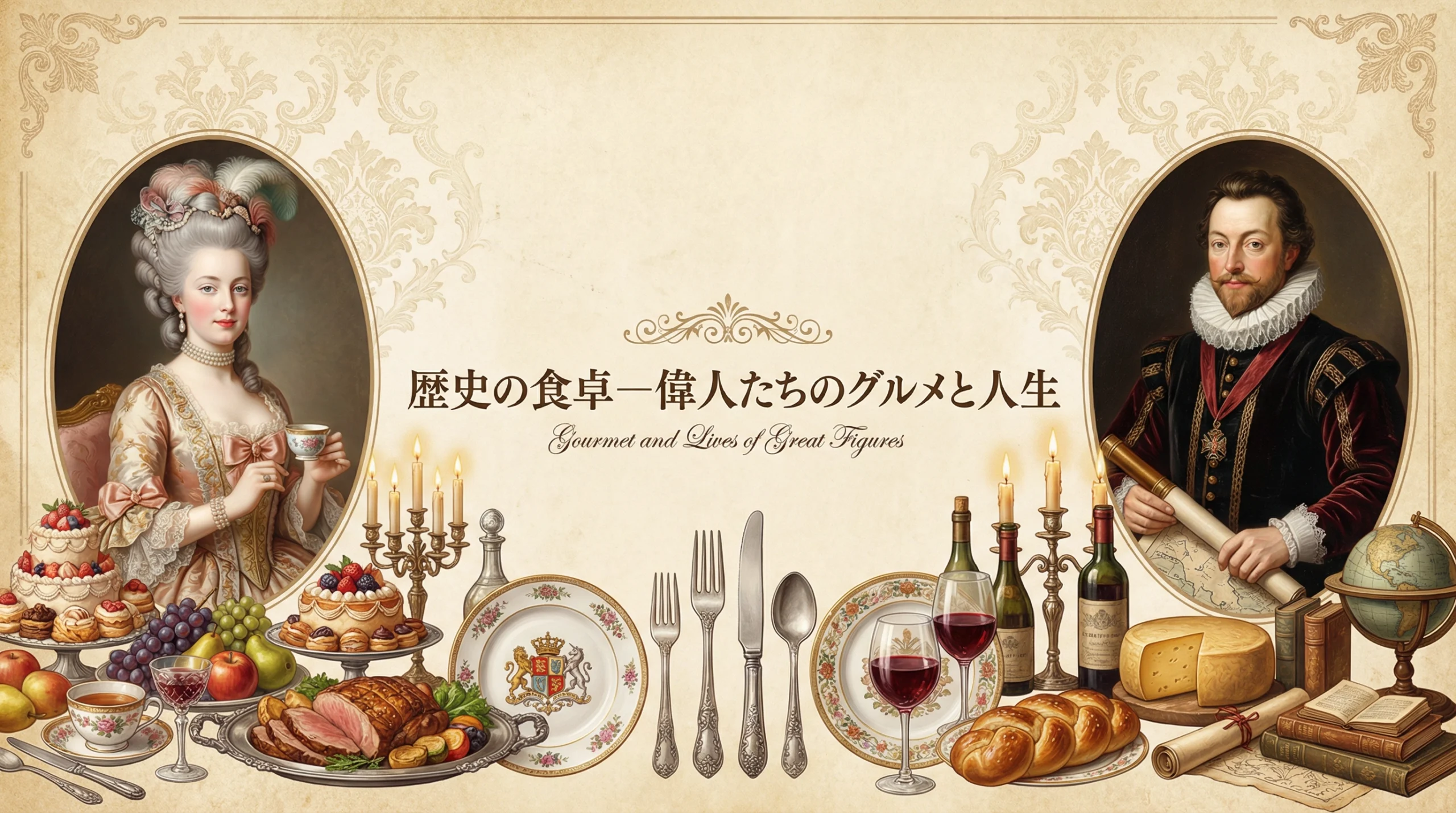 食卓の歴史ー偉人たちのグルメと人生
